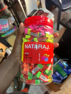 Neon mini eraser